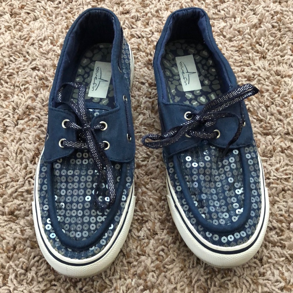 Blue fin sneakers
